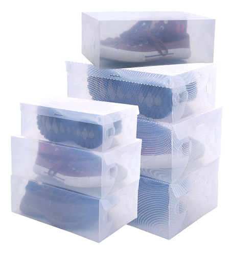 Cajas De Almacenamiento De Zapatos Transparentes Y Apilables
