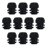 Conector Glandula Prensaestopa Pg16 Negro 10 Pzs