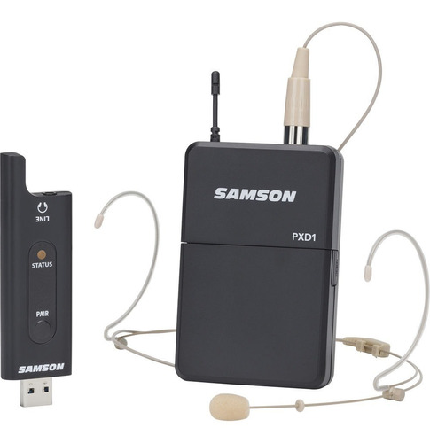 Microfono Inalambrico Samson Xpd2bde5 Vincha Usb