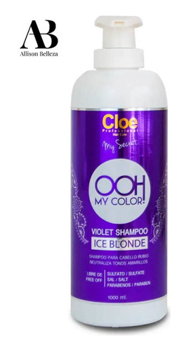 Shampoo Ooh My Color! Violet Ice Blonde Cloe 1000 Ml