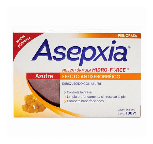 Asepxia Jabón Azufre 100 G