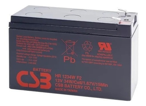 Bateria Estacionaria Csb 12v/9a, 151x65x95
