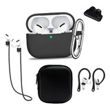 Carcasa Funda Silicona AirPods Pro / + Kit Accesorios 6 En 1