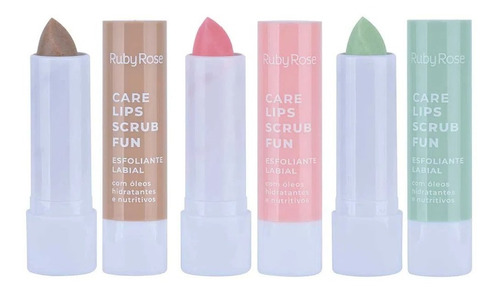 Exfoliante Labial - Care Lips Scrub Fun - Ruby Rose Glowee