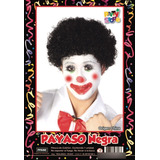 Peluca Payaso Afro Negro Rulos Cortos Fiesta  Cotillon Pane