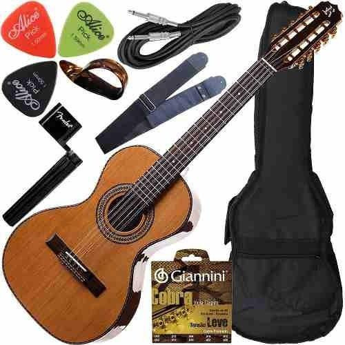 Kit Viola Caipira Eletroacústica Ativa Rv215 Atlp Rozini