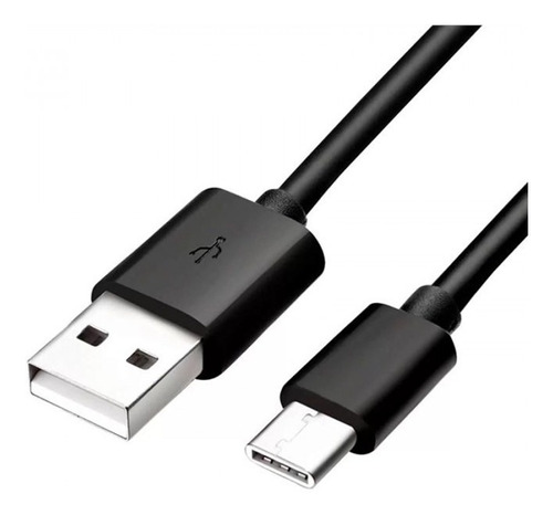 Cable Usb Tipo C Con Filtro Usb Carga Y Datos 1.2 Mts Color Negro