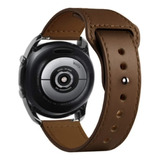 Pulseira Natural Compatível Garmin Venu 3s 45mm, Xiaomi E500 Cor Marrom