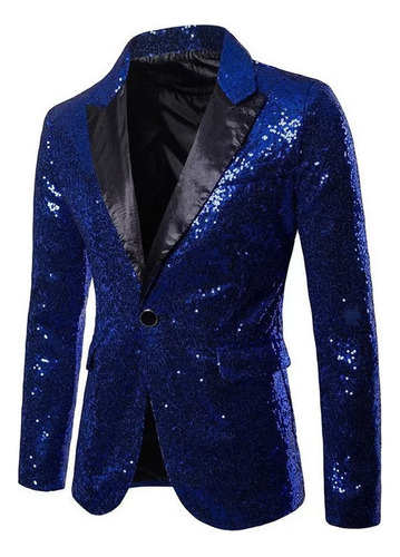 Blazer De Hombre Con Lentejuelas, Fiesta De Espectáculo [u]