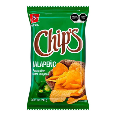 Papas Barcel Chip's Jalapeño 240g | MercadoLibre