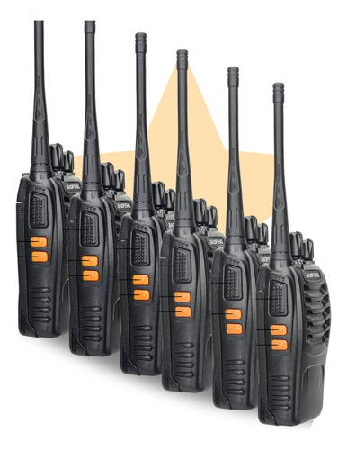 Kit 6 Radios Walk Talk Comunicador 16 Ch 12km Baofeng 777s 