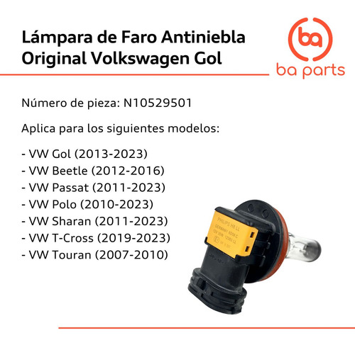 Lmpara De Faro Antiniebla Vw Gol Trend 2013 Al 2023 Foto 2