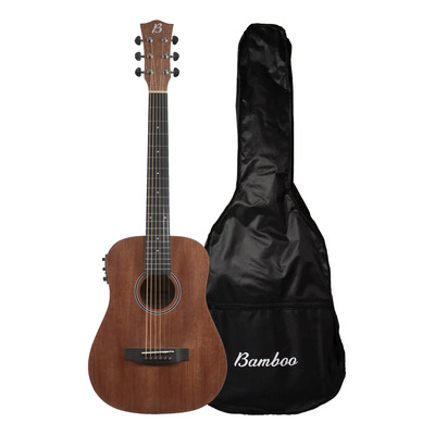 Guitarra Electroacustica Bamboo Travel Mahogany 34 Con Funda | Meses sin interés
