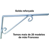 Suporte Cantoneira Mão Francesa Arabesco Colonial Vaso 25 Cm