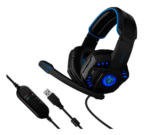 Audifonos Diadema Gamer Para Pc Y Playstation 4 Color Azul