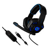 Audifonos Diadema Gamer Para Pc Y Playstation 4 Color Azul