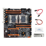 Placa Base De Doble Cpu X99+cable +cable De Conmutador+d