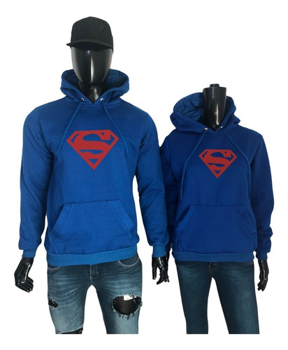 Sudaderas Pareja Amor Y Amistad Novios Dúo Superman