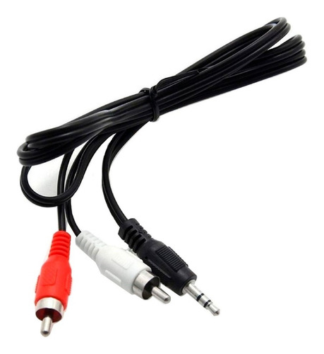 Cable Conversor Audio Estéreo 2 Rca A Miniplug 3.5  Pc A Tv