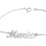 Pulseira Com Nome Prata Personalizado 950