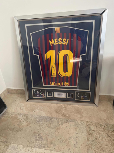 Playera Messi Autografiada