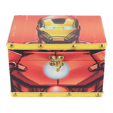 Caixa Homem Ferro Iron Man Porta Treco Marvel Mabruk 274137 Cor Laranja