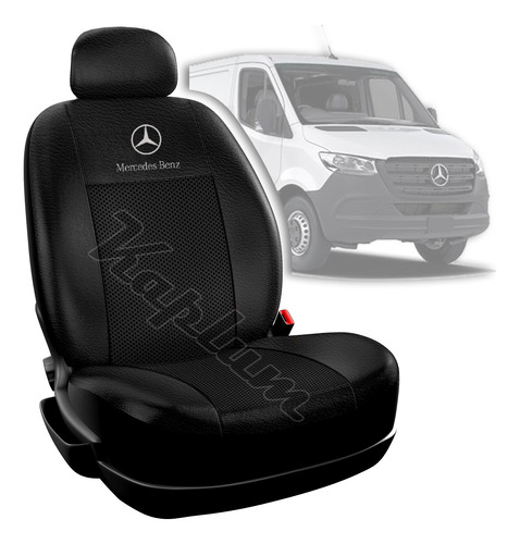 Funda Asiento Simil Cuero Sprinter 415 515 Furgon Mixto 4+1