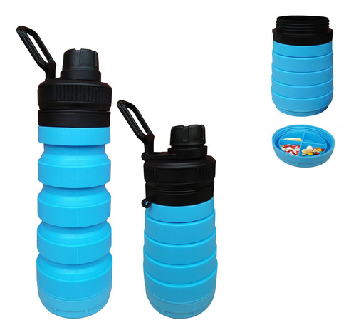 Botella De Agua Deportiva Plegable De 25.4 Fl Oz De Silicona