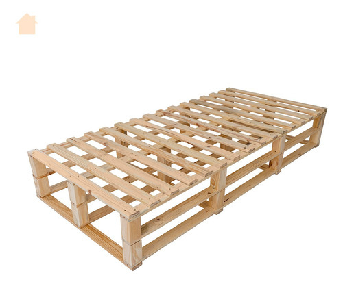 Cama Solteiro Box 188x88cm Em Pinus Natural