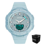 Reloj Sanda 6005 Moda Calendario Luminoso Impermeable Mujer