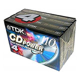 Paquete De 4 Cassettes Tdk Cd Power 110 Tipo Ii De Alta