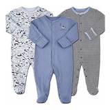 Ropa Para Bebé Paquete De 3 Pijamas Para Dormir Talla 3m