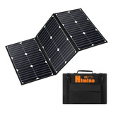 Himino - Kit De Cargador De Bateria De Panel Solar Plegable