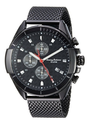 Reloj Tommy Bahama Acero Inoxidable Color Negro