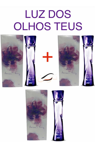 Kit C 3:colônia Avon Mulher E Poesia Luz Dos Olhos Teus 50ml