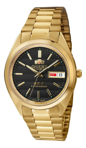 Relógio Orient Masculino Automatico Dourado 469wc2f P1kx