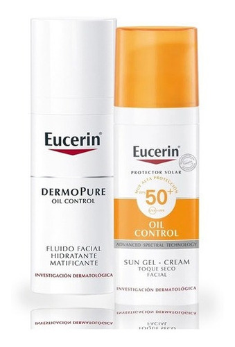 Eucerin Combo Piel Grasa Dermopure Oil 50ml+ Sun Gel Fps50+ 