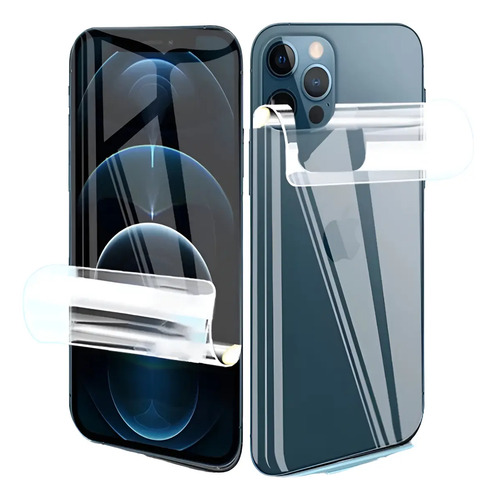 Mica Hidrogel Para iPhone Delantera+trasera+kit Instalación