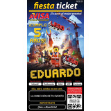 Invitación Digital Personalizada Lego Movie