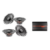 Paquete 4 Bocinas Focal Rcx-165+amplificador Ds18 Sxe-1200.4