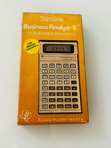 Calculadora Texas Business Analyst Ii Na Caixa + Manual...