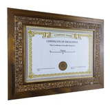 Romano Decor Home Moldura Super Luxo A4 Porta Diploma Certificado Fotos 21x30