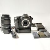 Camara Canon 40d + Lente Canon 18-135 Stm + Grip 4 Baterias