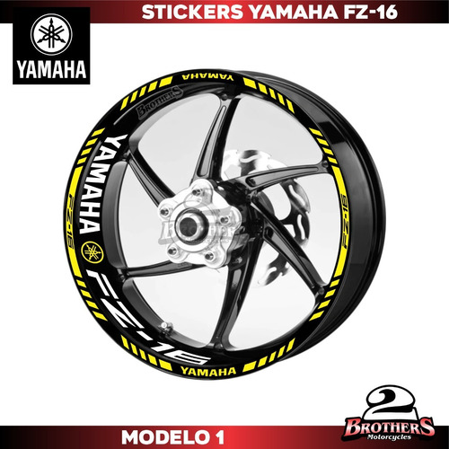 Calcomanías Stickers Rines Completos Yamaha Fz25 Fz2.0 Fz16