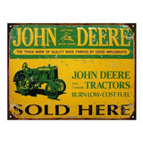 Cartel De Chapa Publicidad Vintage Tractor John Deere E253
