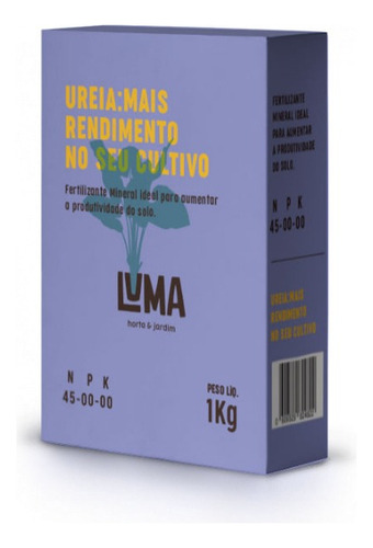 Uréia Nitrogênio Fertilizante Mineral 45 00 00 01kg Luma