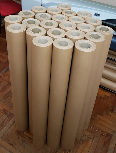 Papel Kraft Rollo 90cm X 150grs X 25mts Para Plotter