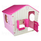 Casinha De Brinquedo Rosa Infantil Interativa Brincadeira Cor Pink