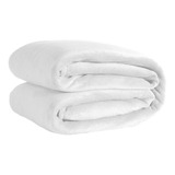 Manta Branca Lisa Casal Cobertor Soft Veludo 2,00mx1.80m