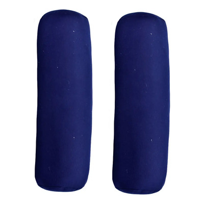 Kit Almohadas Ortopedicas De Pelo De Angel De Cilindro Color Azul | Meses sin interés